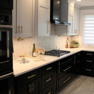 Coal Valley, IL- What's Black & White and Gold All Over? This On-Trend Kitchen