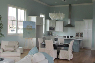 Coastal Kitchen & Living Area