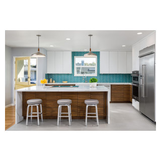 Coastal Modern Kitchen - Long Beach, CA - Contemporary - Kitchen - Los ...