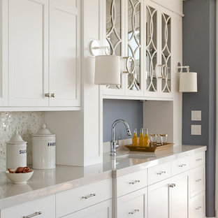 Contemporary kitchen remodeling - Example of a trendy kitchen design in Portland Maine