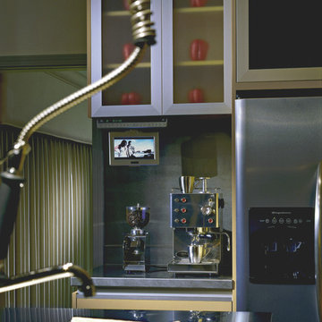 Coffee Station with Drop down TV