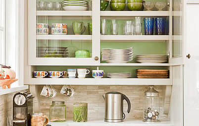 Jazz Up Your Kitchen With Colorful Cabinet Interiors