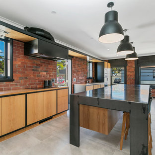 Contemporary kitchen in Hobart.