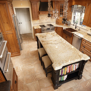 Colonial Gold Granite with Double Edge