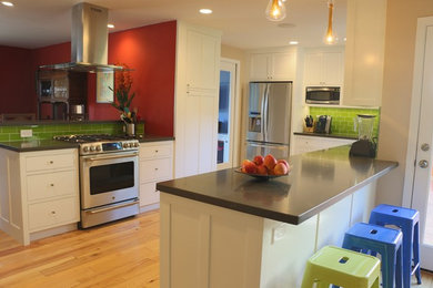 Color Burst Farmhouse Kitchen