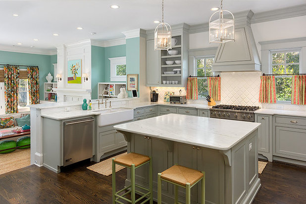 Transitional Kitchen by Colordrunk Designs