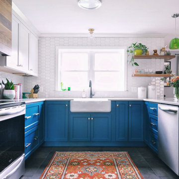 Colorful & Eclectic Kitchen by Solana James CKD