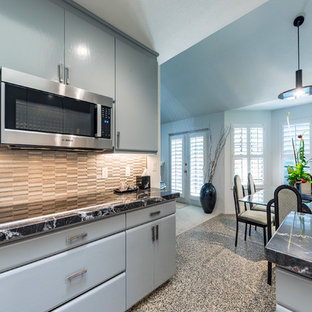 Colorful Asian-Inspired Kitchen Remodel on Flora Ave. - Dining & Great Room