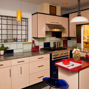 Colorful Contemporary Kitchen - Binghamton, NY