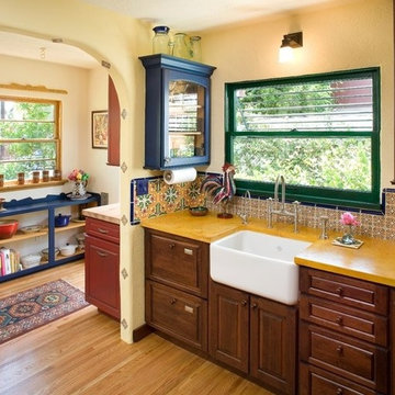 Colorful Kitchen, Bath & Entry