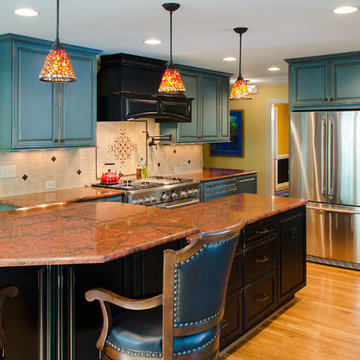 Colorful Kitchen with Exquisite Details