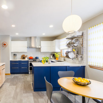 Colorful Midcentury Modern Kitchen
