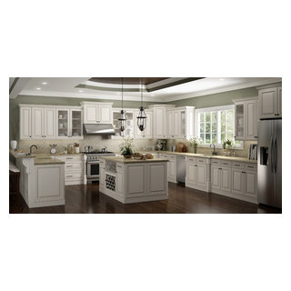 Shop Columbia Antique Off White Kitchen Cabinets Online for Sale