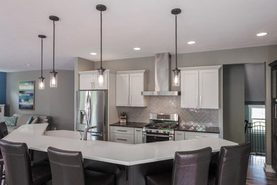 Inspiration for a transitional kitchen remodel in Grand Rapids