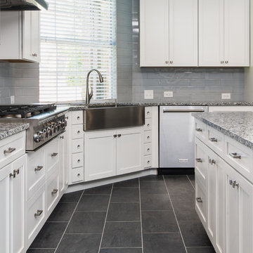 Complete Modern Kitchen Renovation - Gray & White