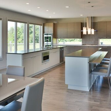 complete new home with contemporary cabinetry