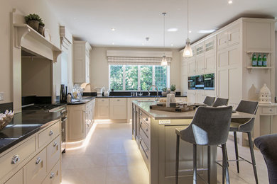 This is an example of a contemporary kitchen in Buckinghamshire.