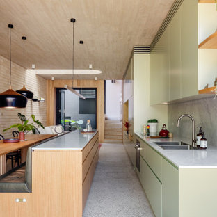 Photo of a contemporary kitchen in Sydney.