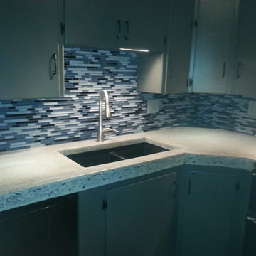 Concrete Countertop on Alan Stamm Cabinets