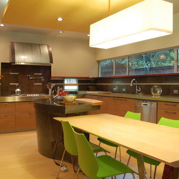 Concrete house, Menlo Park kitchen