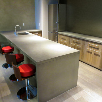 Concrete Kitchen WrapCountertop