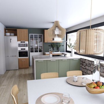 Configuration et choix de couleur pour une cuisine en Home Staging