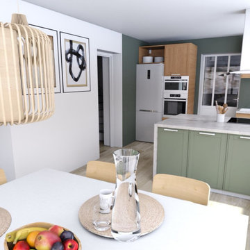 Configuration et choix de couleur pour une cuisine en Home Staging