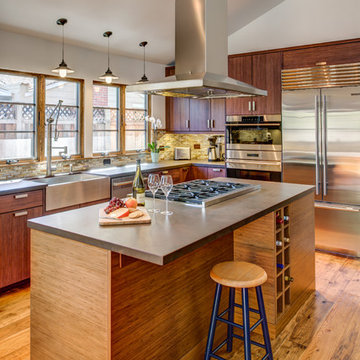 Contemporary Bamboo Kitchen-Designed By Kathy Smith