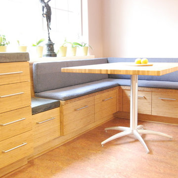 Contemporary bamboo kitchen