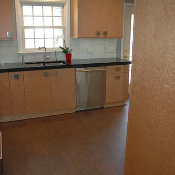 Contemporary Birdseye Maple Kitchen