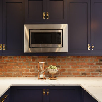 Contemporary Blue Kitchen