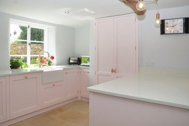 Contemporary Blush Full Kitchen Design