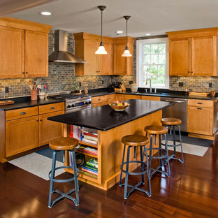 Tumbled Slate Backsplash | Houzz