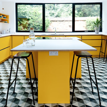 Contemporary Colourful Kitchen