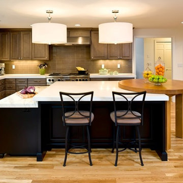 Contemporary Gray North Albany Kitchen