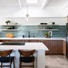 Contemporary Green-Blue Kitchen Tiles