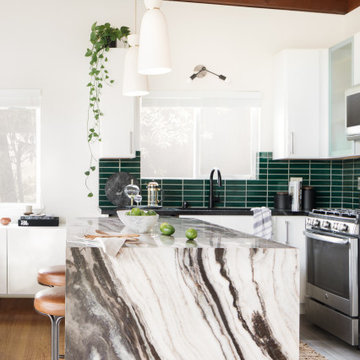 Contemporary Green Kitchen Tiles