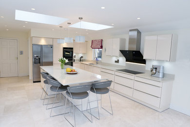 Example of a trendy kitchen design in Cork