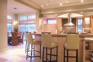 Inspiration for a contemporary kitchen remodel in Omaha