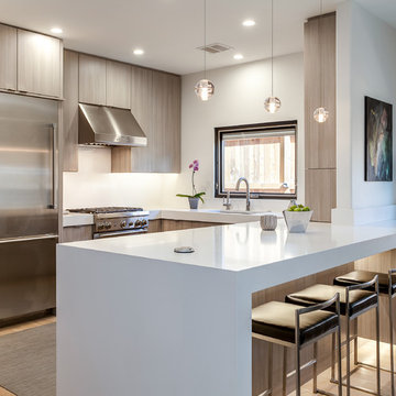 Contemporary Kitchen and Great Room in Denver Colorado