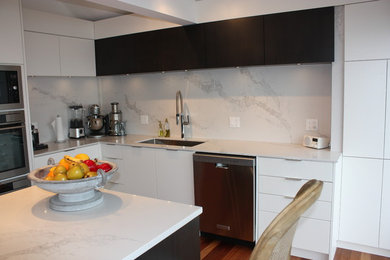 Kitchen - contemporary kitchen idea in Vancouver