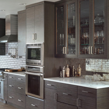 Contemporary Kitchen Cabinets with an Industrial Feel