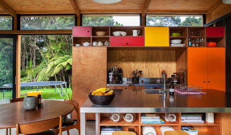 Super Cool Idea: Colourful Kitchen Cabinets, Auckland