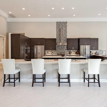 Contemporary Kitchen Kitchen and Bath Renovation, Bocaire Country Club, Boca Rat