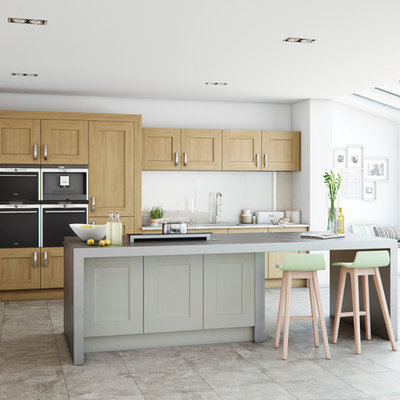 Inspiration for a contemporary kitchen remodel in Other