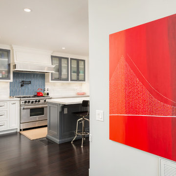 Contemporary Kitchen Red