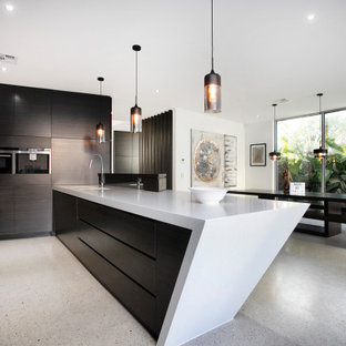 Contemporary kitchen in Melbourne.