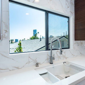 Contemporary Kitchen Sink | Wrightwood Residence | Studio City, CA
