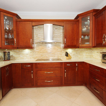 Contemporary Kitchen with a Rustic Touch - Doral, FL