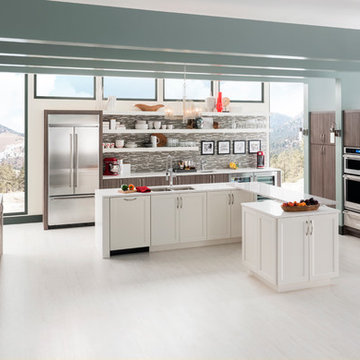Contemporary Kitchen with Piper and Oakland Park Door Styles